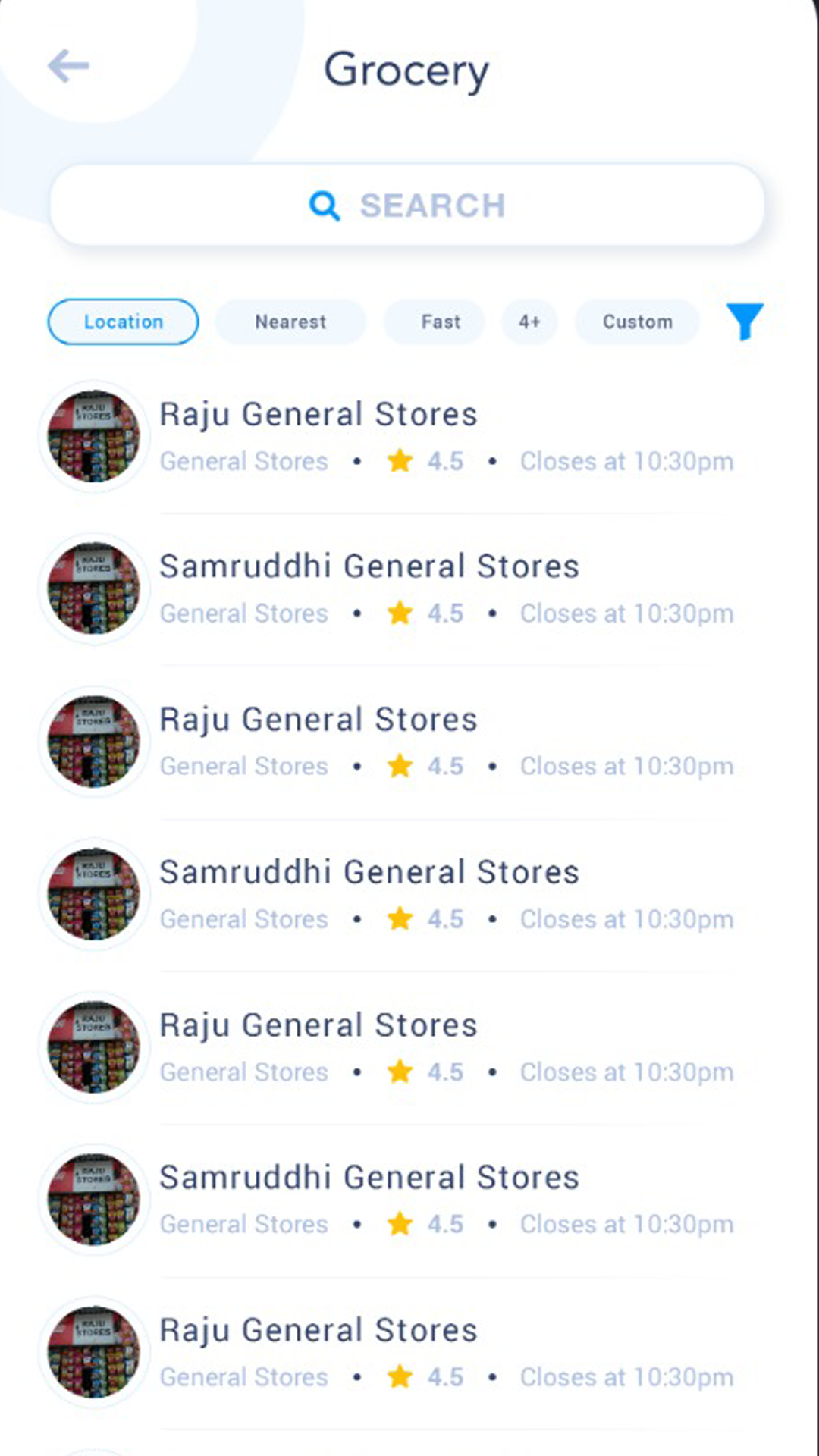 app screen